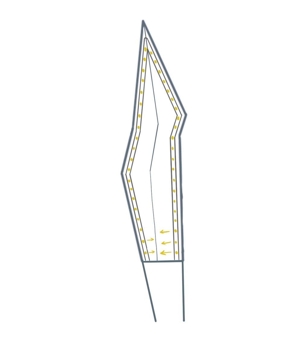 Design diagram run LEDs