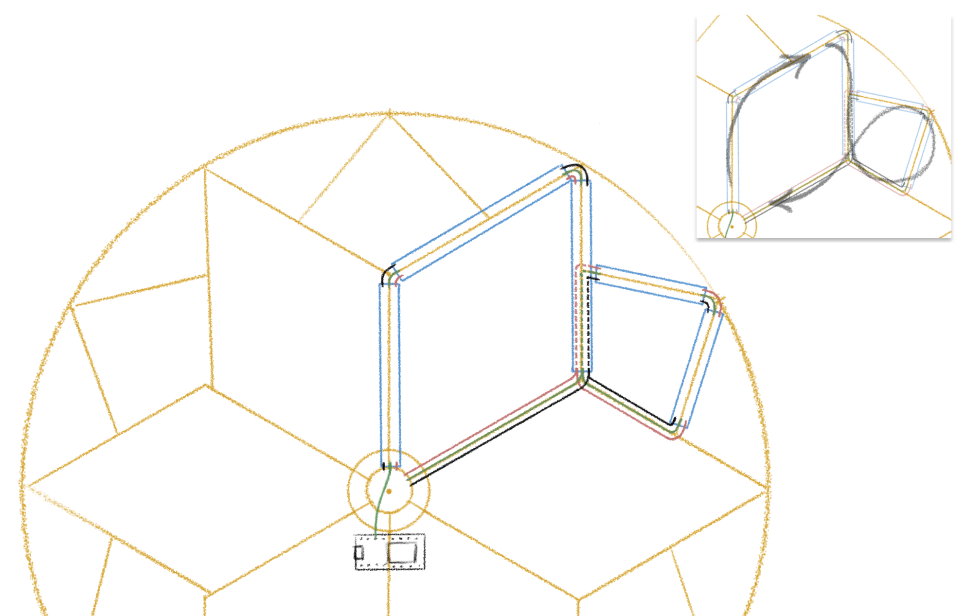 Disc plan per petal group